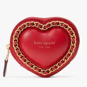 On vacation 🌴 NWT Kate Spade Red Heart-Shaped Coin Purse (Valentines Day)